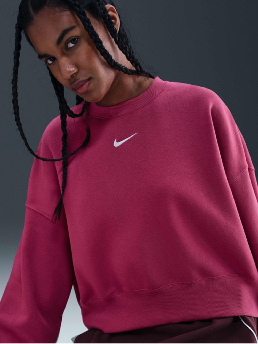 Women's Nike Oversized Crewneck Phoenix Fleece Sweatshirt